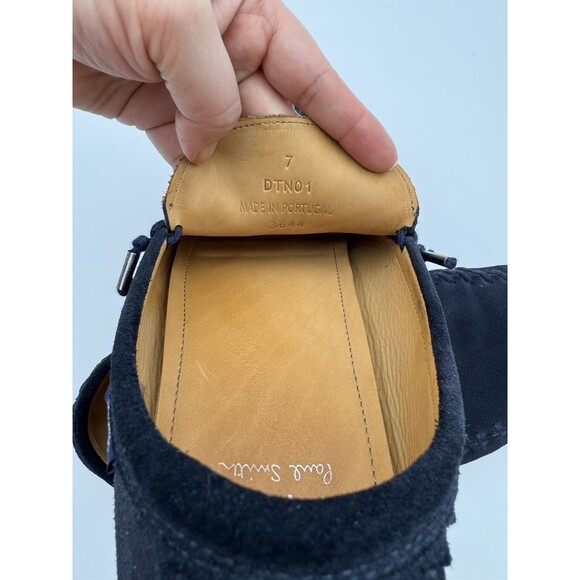 Paul Smith Men’s Navy Suede Loafers Leather Shoes US Size 7
